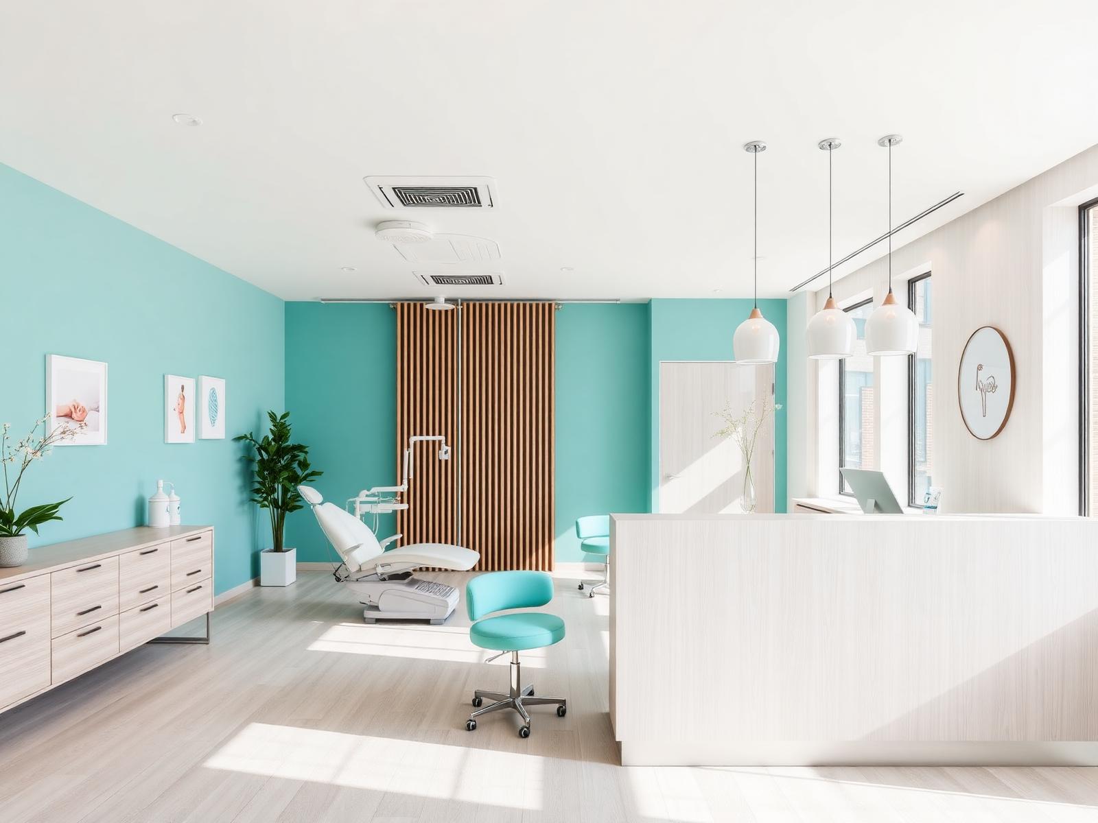 Modern Scandinavian dental clinic interior